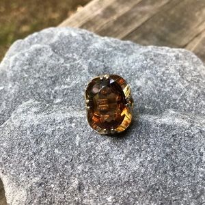 Topaz 18kt Heavy Gold Electroplated size 5 1/2